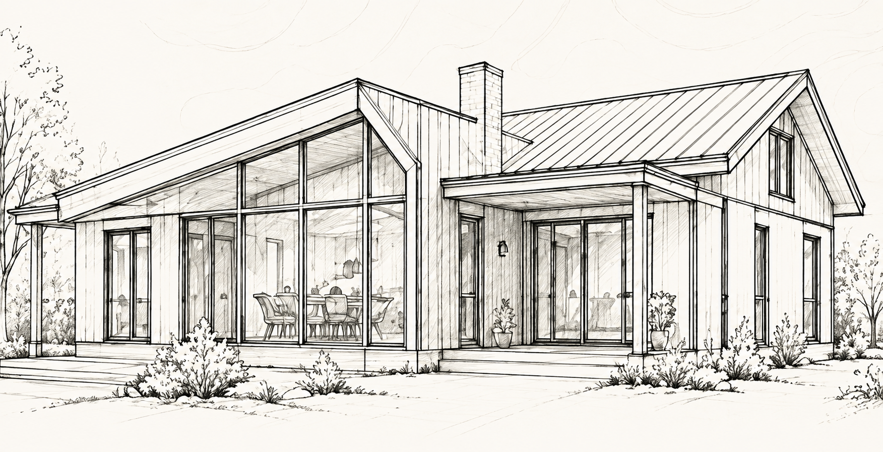 Boceto arquitectónico Newen Kutral
